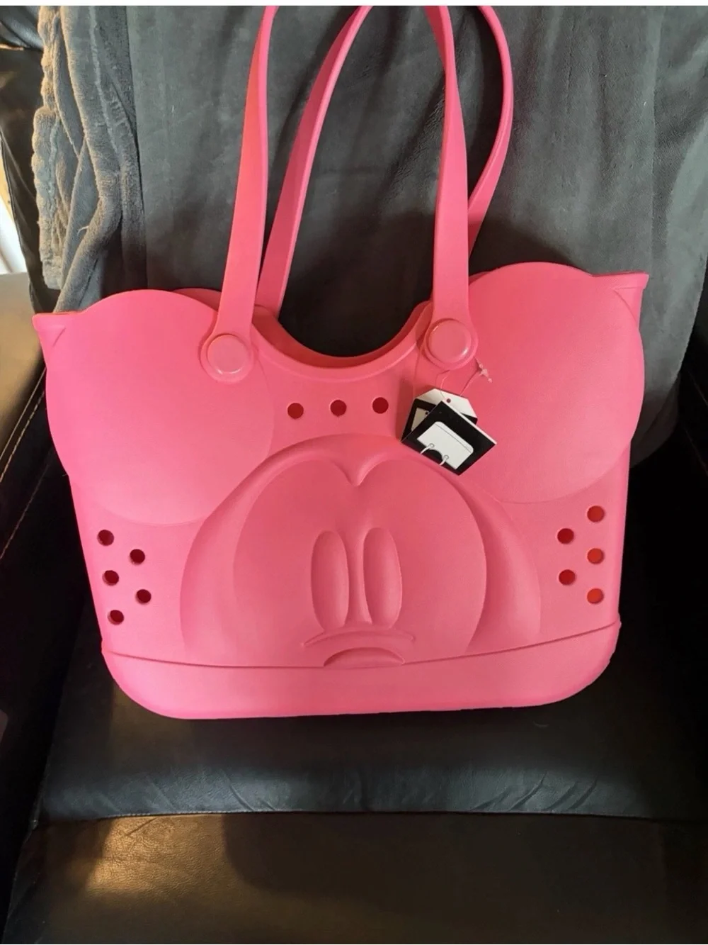 Pink Mickey Character Bog styleTote Bag - Women's Fashion Shoulder Bag